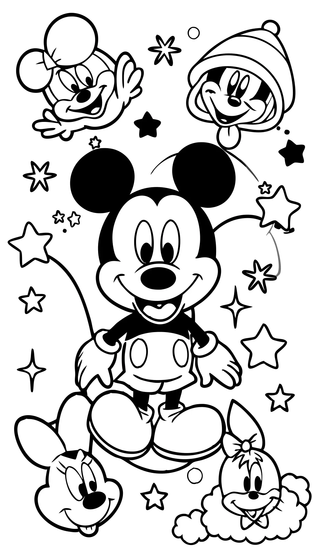 disney cartoon characters coloring pages